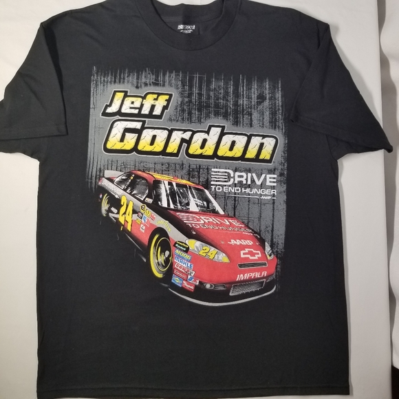 Jeff Gordon NASCAR Graphic Tee Size XL Double Sided Short Sleeve Crew Neck - Picture 3 of 10